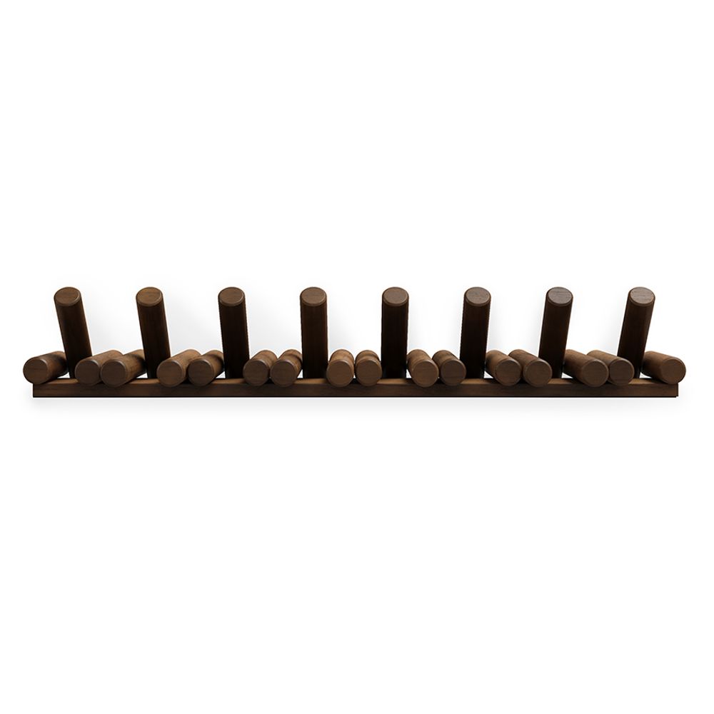Вешалка настенная Picket, 8 крючков, состаренный грецкий орех