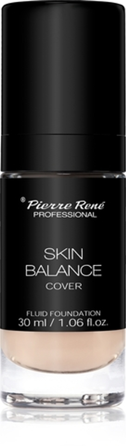 Pierre Rene Skin Balance Cover - Водостойкий жидкий тональный крем оттенок 20 Clear Light, 30 ml