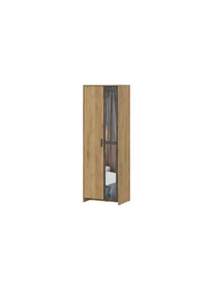 Шкаф для одежды распашной Камень Тёмный 70х50х209 см