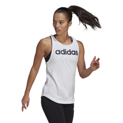 Женская теннисная майка adidas Linear Tank Top Women - White, Black