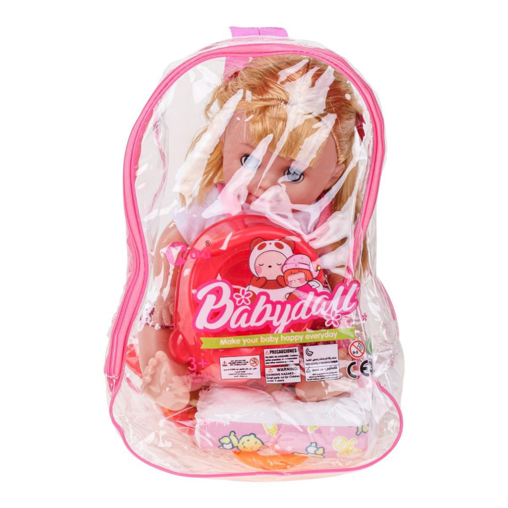 Пупс функциональный с аксесс., рюкзак WZB168-17