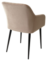 Стул М-City DISAUR Бренди-Х (Brandy-X) Бежевый 5, Велюр, Черный каркас
