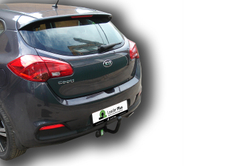 Фаркоп Лидер-Плюс для KIA CEED хетчбек (JD) 2012-2018 с электрикой (Smart) и сертифкатом в комплекте арт.(K120-A)
