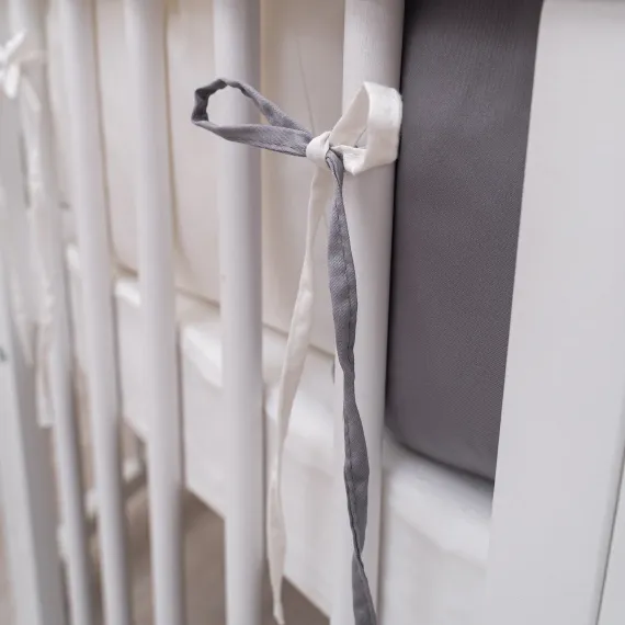 Комплект постельного белья Lollycottons Звездочет универсальный 6 предметов, Серый