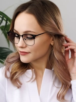 Очки для компьютера имиджевые защитные прозрачные нулевки