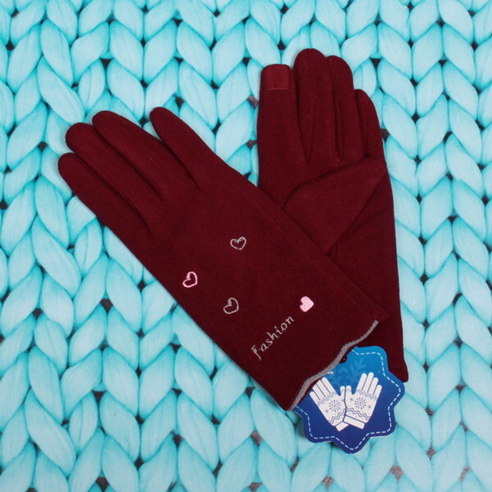 Перчатки женские «Manhattan», классика, утепленные иск. мех, микс 5 цветов, размер универсальный 23*8,5см.