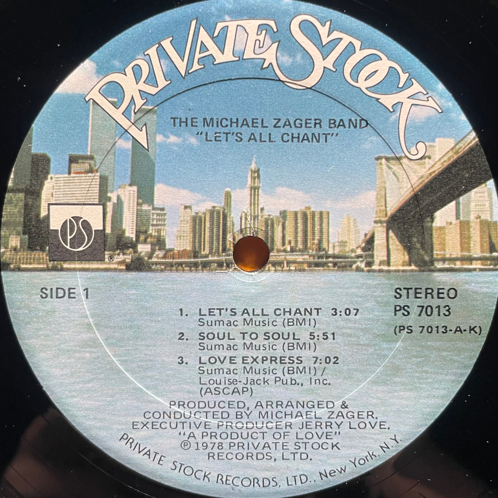The Michael Zager Band ‎– Let's All Chant (США 1978г.)