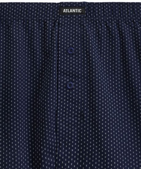 Трусы (2 шт) мужские семейные Atlantic 2MBX-079, хлопок, кобальт + темно-голубой