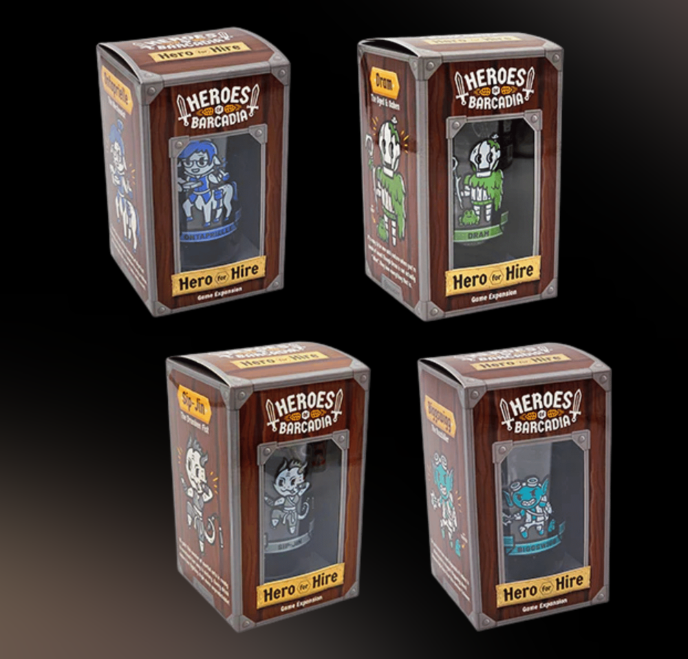 Heroes of Barcadia: Heroes for Hire & Party Pack 2 Expansions - настольная игра