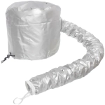 Шапочка для сушки волос, ламинирования и масок «Beauty Shop», с кулиской, цвет серебро, 84*23*22см