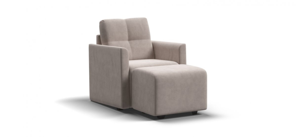 БОСС не раскладное кресло-пуф Монолит Латте (последний экземпляр)