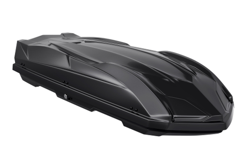 Автобокс на крышу автомобиля "Cybort Inception" 480 л (черный матовый) / ТюнАвто