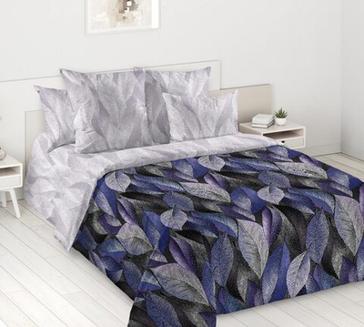 Постельное белье поплин 1,5 спальное Интерес 1