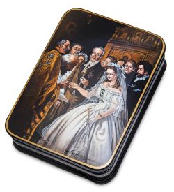 Народные промыслы ШК-55/196 Шкатулка «Неравный брак» исп. Лидяева Л.