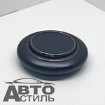 Ароматизатор-игрушка -на торпеду- Шайба Металл - солн батар (жидк)- SC 01-BL черный