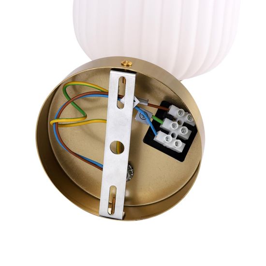 8334/1W MODERNI бронза/белый, металл/керамика/стекло Бра E27 40W 220V ALEGRA