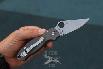 Складной нож Spyderco Para 3 Dark Gray Maxamet C223GPDGY c клинком из стали Maxamet, рукоять G10