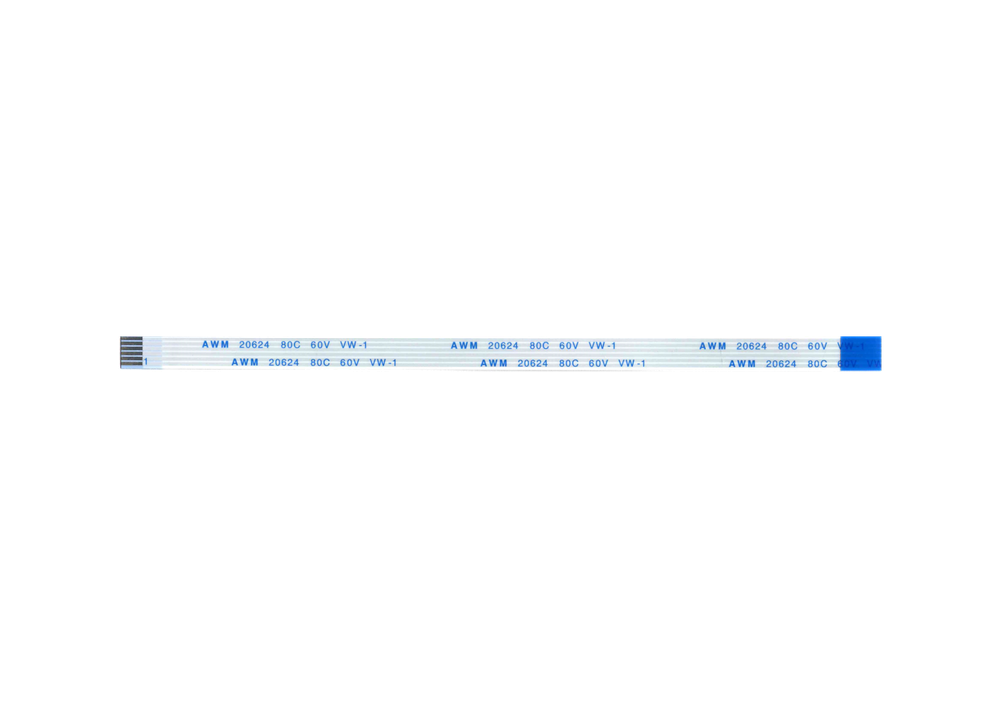 Шлейф 6 pin, 30 см, шаг 1 мм FFC, обратный Б