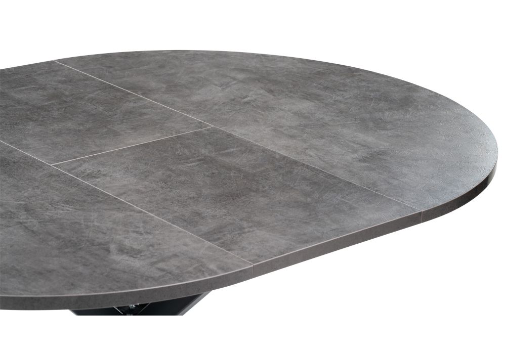 Деревянный стол Сурео 2 100(135)х100х77 камень темный / черный