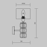 Настенный светильник (бра) Maytoni DIA008WL-01CH