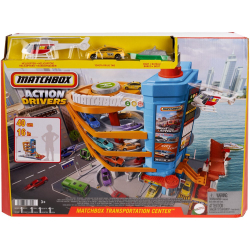 Matchbox Action Drivers - Набор "Транспортный центр" с парковкой и автомобилями HXL47 / артикул   HXL47  / GTIN 194735233106