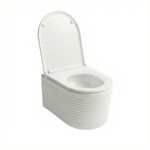 Унитаз подвесной безободковый WAVE LINE Tornado3.0, сид. дюропласт, м/л, быстр, БЕЛЫЙ глянец (L)