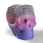 Подставка для карандашей, конфетница, 3D печать, череп-сетка, цветная