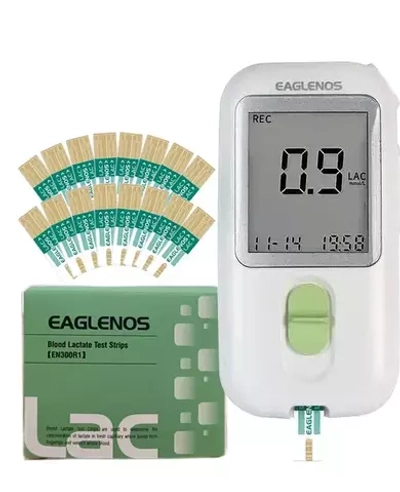 В НАЛИЧИЕ С 10 НОЯБРЯ. Анализатор лактата для спортсменов Eaglenos + 50 тест полосок в комплекте, дырокол, ланцеты.