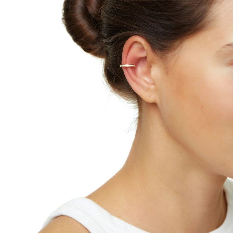 Кафф Кристально-золотой – Белый