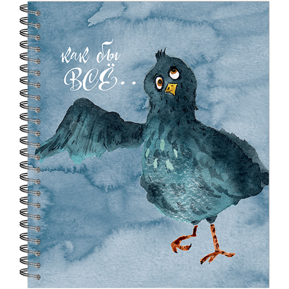 НОВИНКА! ТЕТРАДЬ ОБЩАЯ 96 ЛИСТОВ НА СПИРАЛИ “Странные голуби”