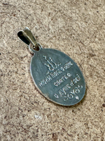 Нательная именная икона святая Матрона с серебрением