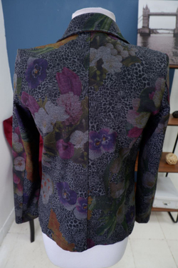 Пиджак Isa Beffe с принтом 44 размер