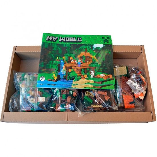 Конструктор Minecraft My World «Домик в джунглях на дереве» 718 деталей , Bela арт. 10471