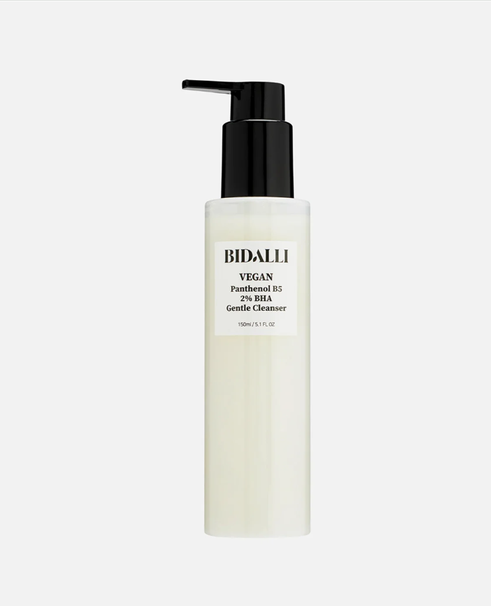 BIDALLI Очищающий гель для лица vegan panthenol b5 2% BHA, 150ml
