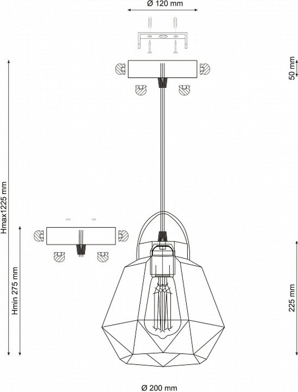 Подвесной светильник Lucia Tucci Narni 2 NARNI 1941.1 white