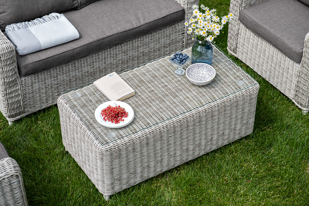 "Кон Панна" лаунж-зона из искусственного ротанга, цвет бежевый