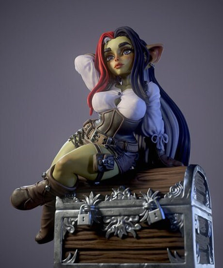 Гоблинша пиратка Angy The Goblin 1-24 масштаб