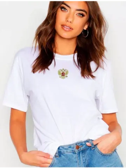 Футболка белая с гербом