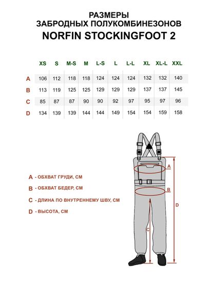 Вейдерсы NORFIN Pilot Stockingfoot