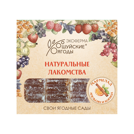 Мармелад с цедрой апельсина и корицей, 250 г