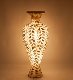 34-006 Светильник из перламутра «Ваза» 100см