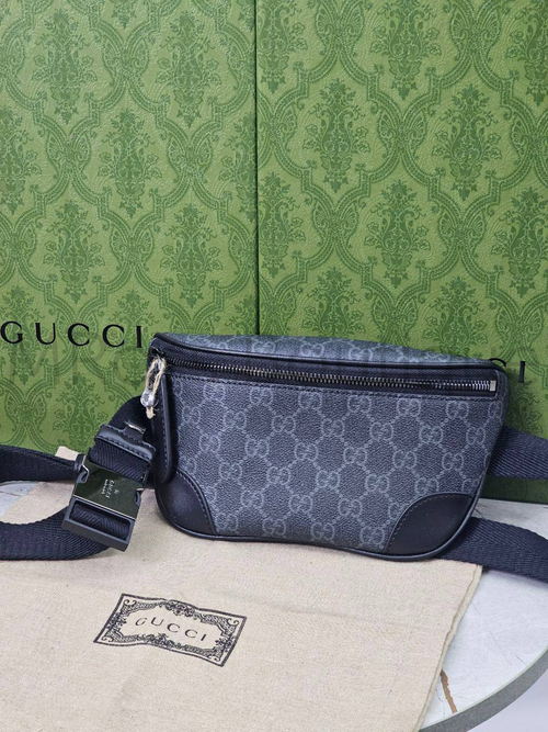 Мужская поясная сумка Gucci Belt Small черного цвета