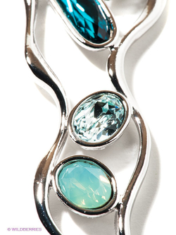 "Араго" колье в родиевом покрытии из коллекции "Морской коктейль" от Jenavi с замком карабин