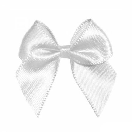 Бантик пришивной JY100044, 3,3см, цв.белый 029