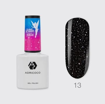 Гель-лак ADRICOCO Little PIXIE №13 - Черная колдунья  (8 мл.)