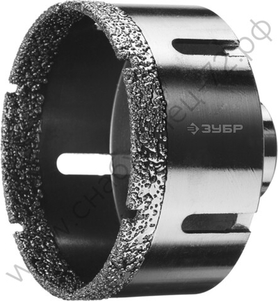 ЗУБР АВК d 83 мм (М14, 15 мм кромка), Вакуумная алмазная коронка, Профессионал (29865-83)