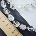 Горный хрусталь, крупная галтовка, 12-15 мм, камни овалы бочонки, штучно