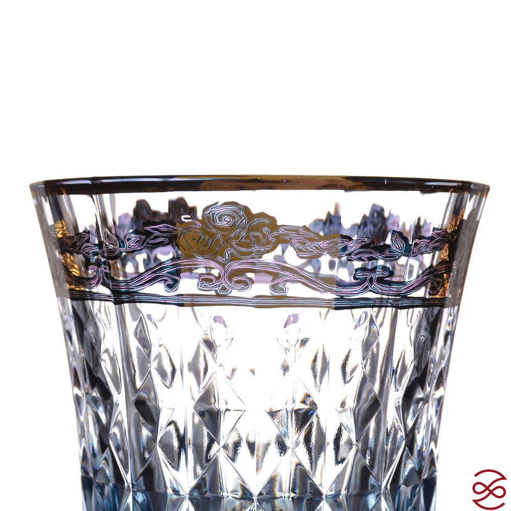 Набор стаканов для виски голуб.золото TIMON Lady Diamond 270 мл