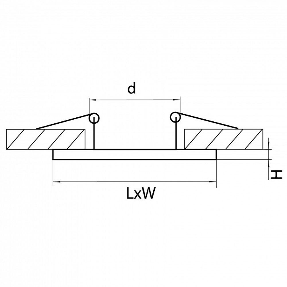 Рамка на 1 светильник Lightstar Intero 111 217817