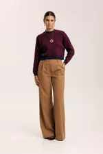 Лонгслив Idel Тюбетейка укороченный темно-синий